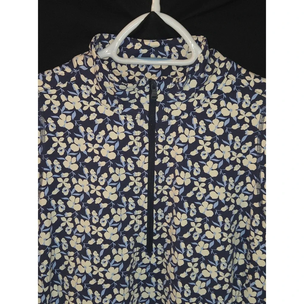 Tommy Bahama Island Zone Golf Dress‎ Sleeveless Floral Print Blue White LOT OF 2